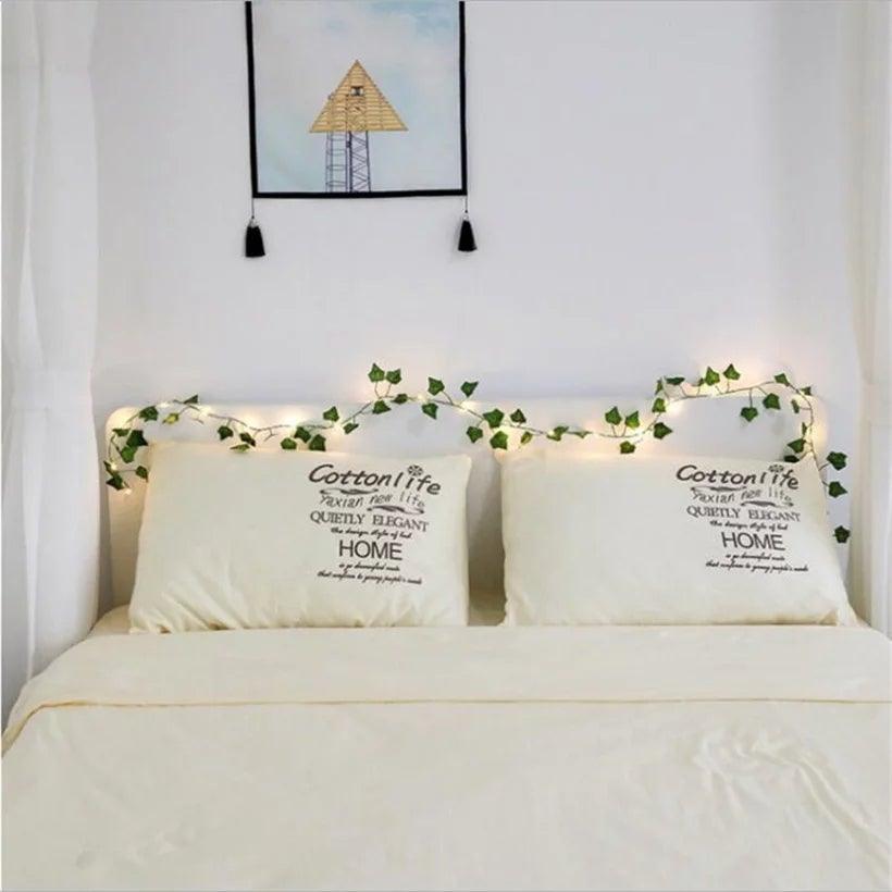 Ivy Leaf Indoor Fairy Lights - Battery Powered Warm White 2M