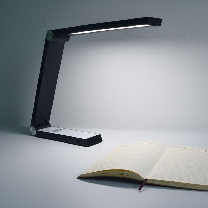 Wireless LED Triangle Desk Lamp Rechargeable Smart Light Home Art