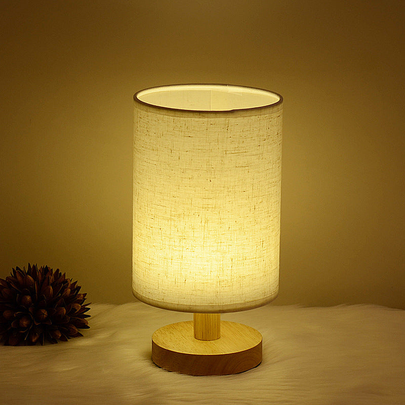 Creative Kids Wooden Study Lamp with Fabric Shade