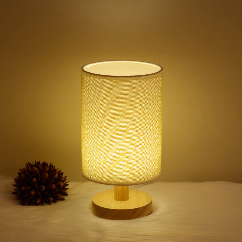Creative Kids Wooden Study Lamp with Fabric Shade